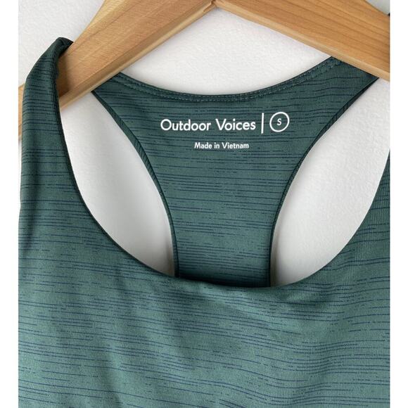 Outdoor Voices TechSweat Sports Bra Top Color Evergreen Size Small - Picture 4 of 6